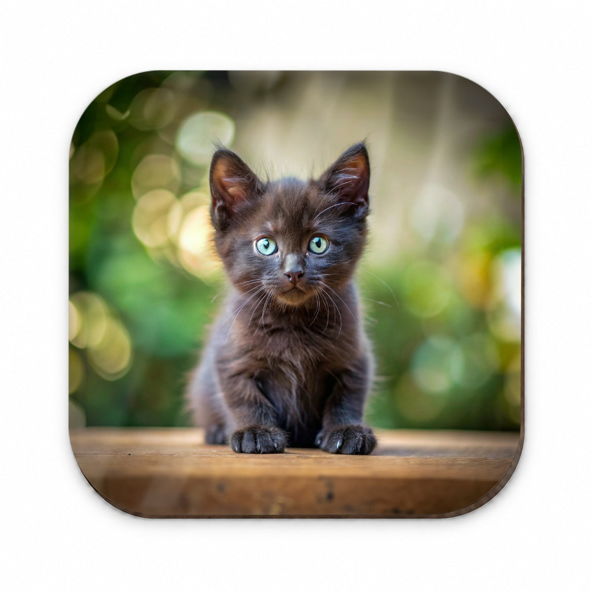 Black Cat Kitten Photo Fridge Magnet