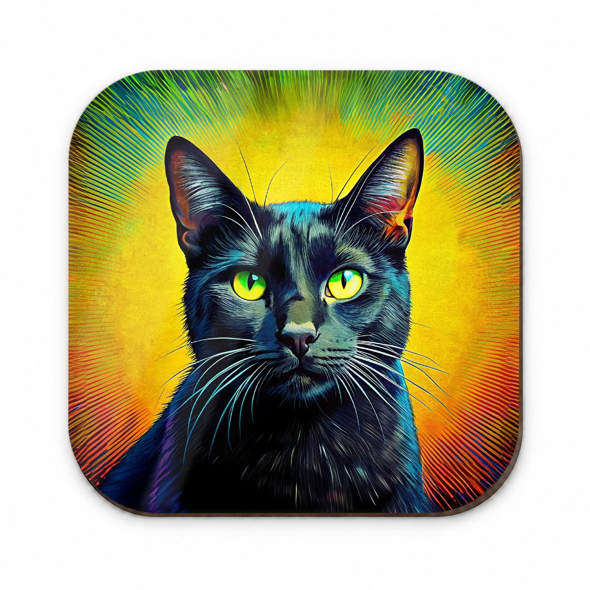 Black Cat Pop Art Fridge Magnet