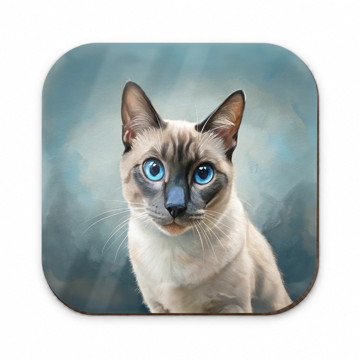Siamese Cat Illustration Fridge Magnet