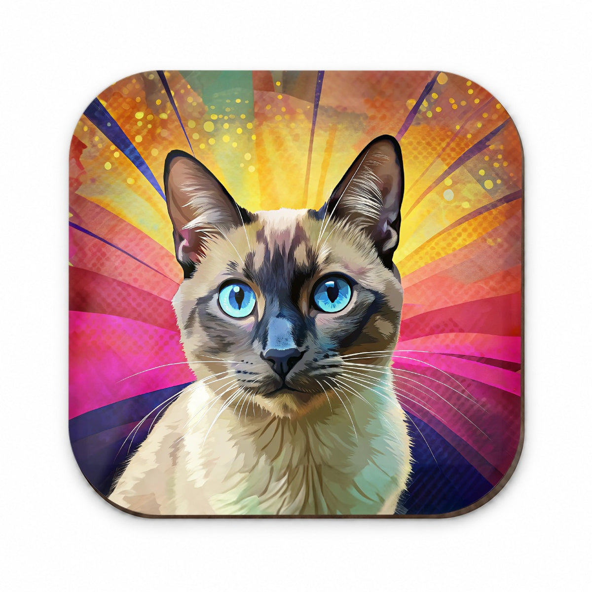 Siamese Cat Pop Art Fridge Magnet