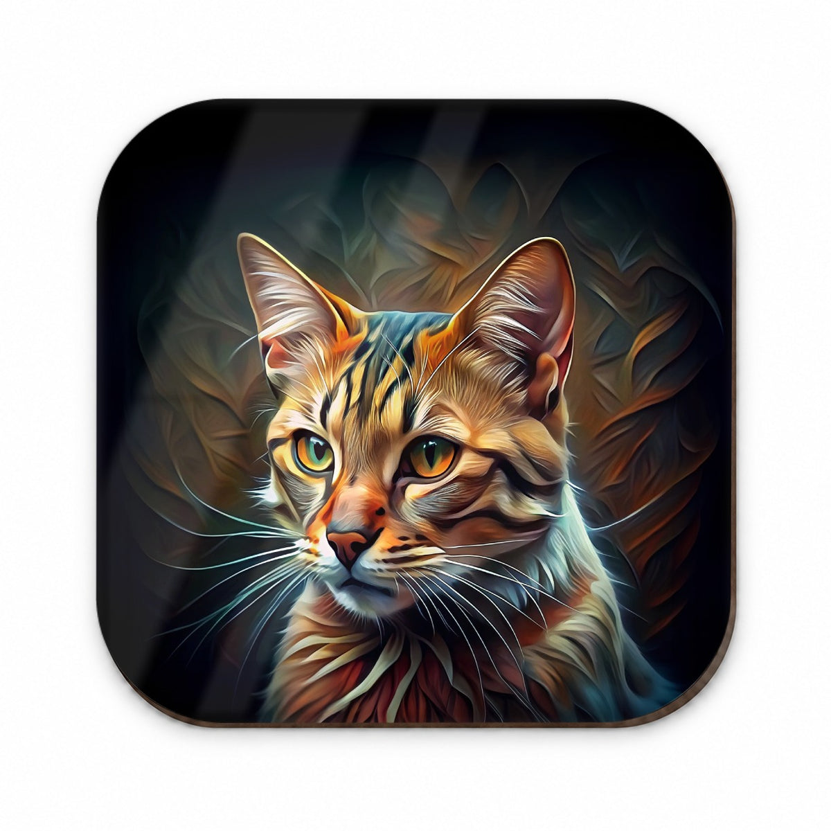 Tabby Cat Abstract Stylized Art Fridge Magnet
