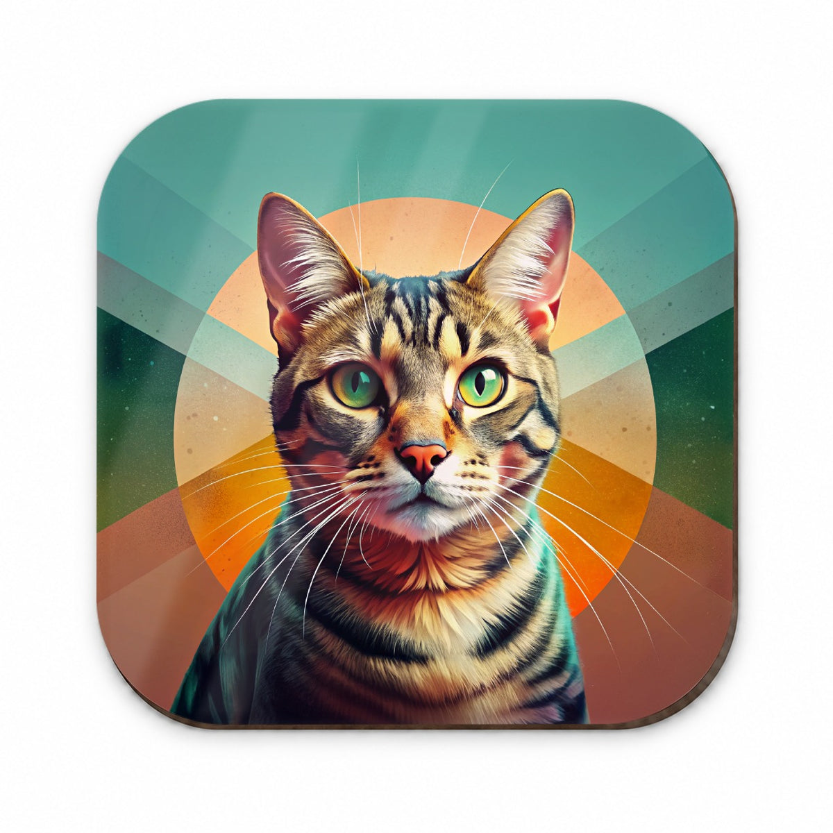 Tabby Cat Contemporary Art Fridge Magnet