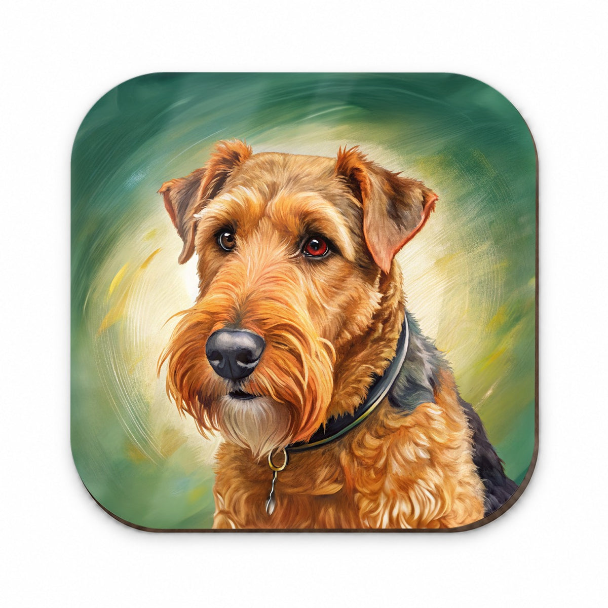 Airedale Terrier Dog Illustration Fridge Magnet