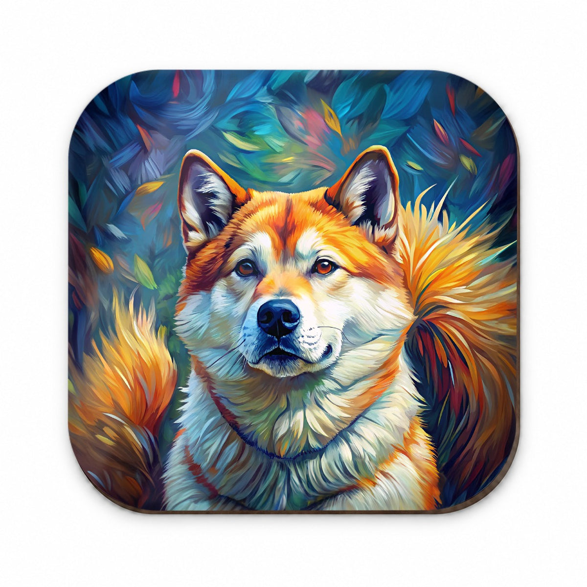 Akita Dog Expressionism Art Fridge Magnet