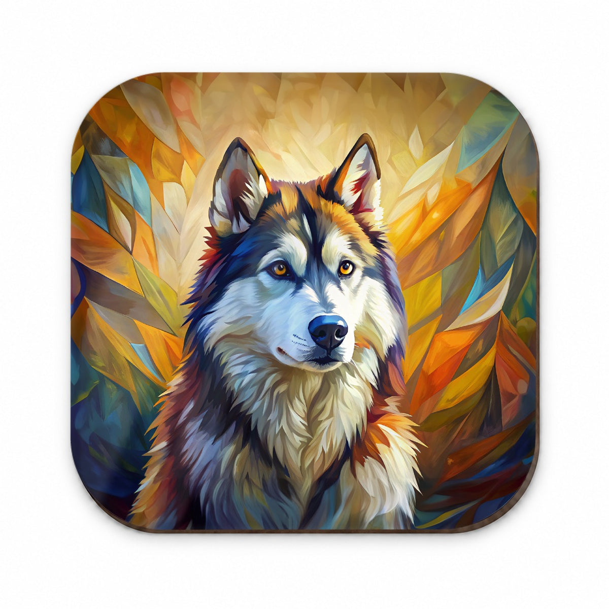 Alaskan Malamute Dog Expressionism Art Fridge Magnet