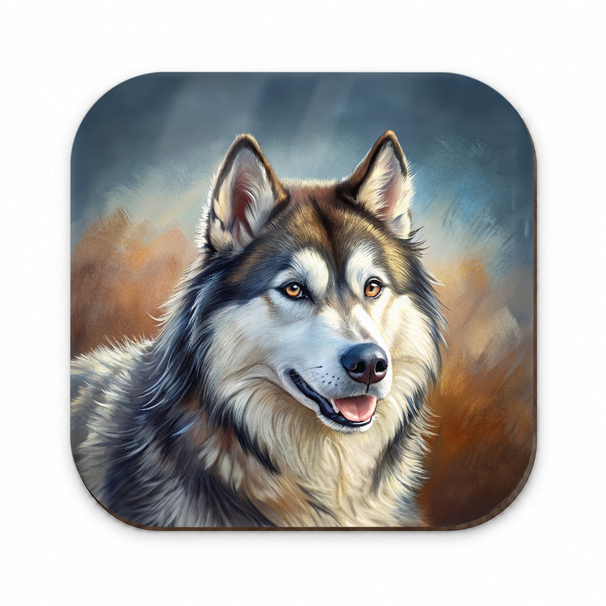 Alaskan Malamute Dog Illustration Fridge Magnet