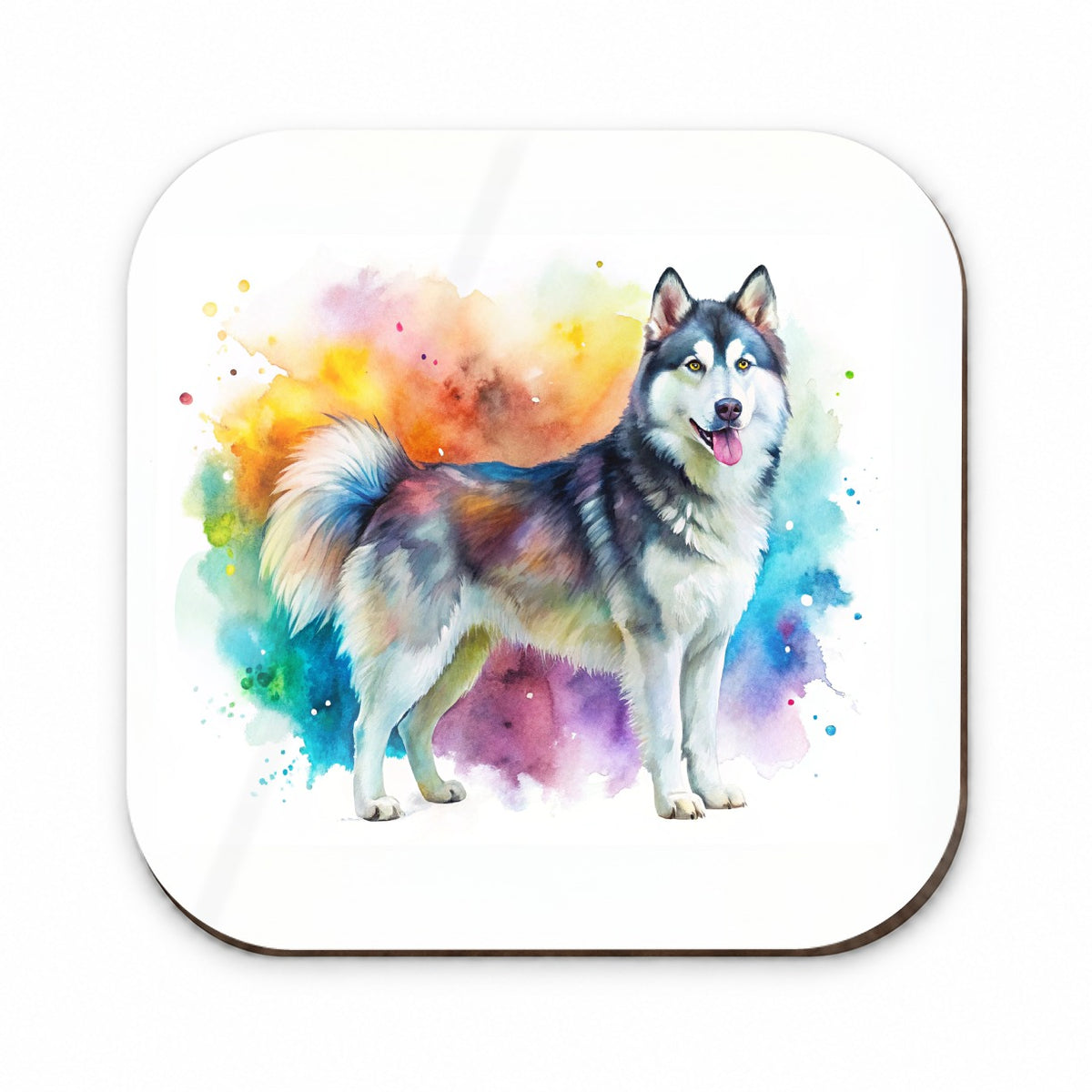 Alaskan Malamute Dog Watercolor Style Fridge Magnet