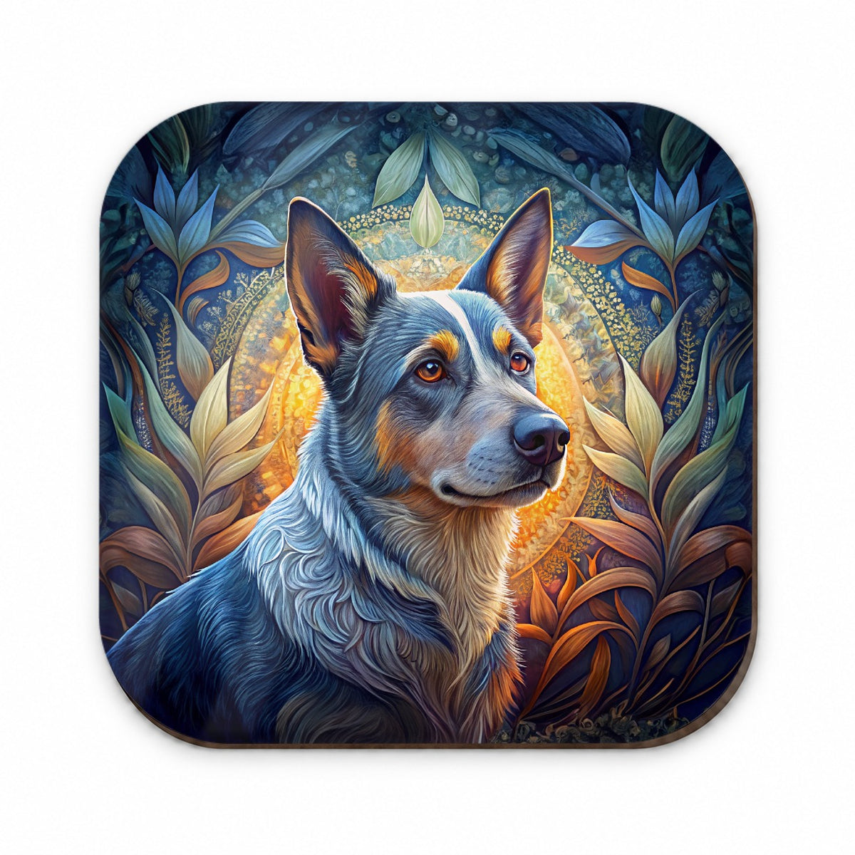 Australian Cattle Dog Art Nouveau Fridge Magnet