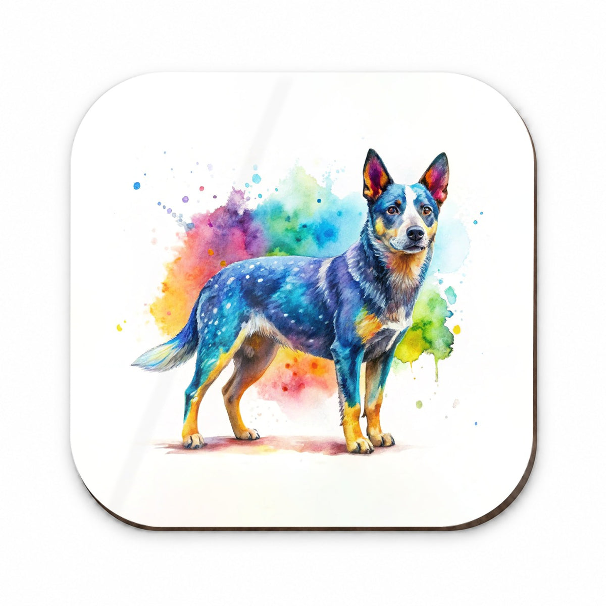 Australian Cattle Dog Watercolor Style Fridge Magnet
