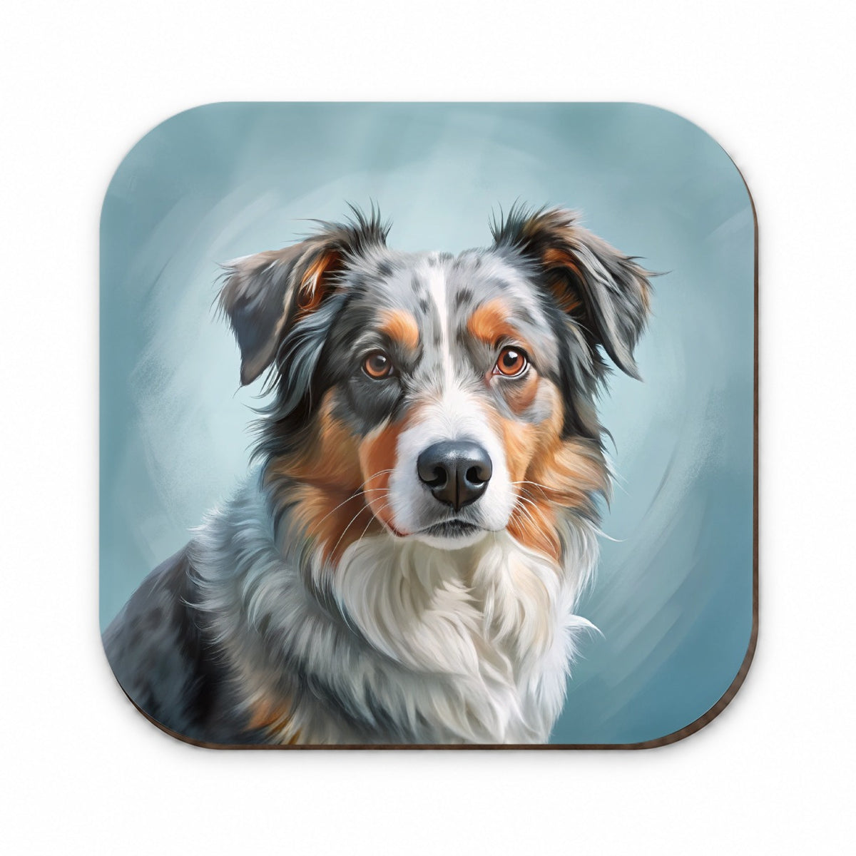Australian Shepherd Dog Illustration Fridge Magnet