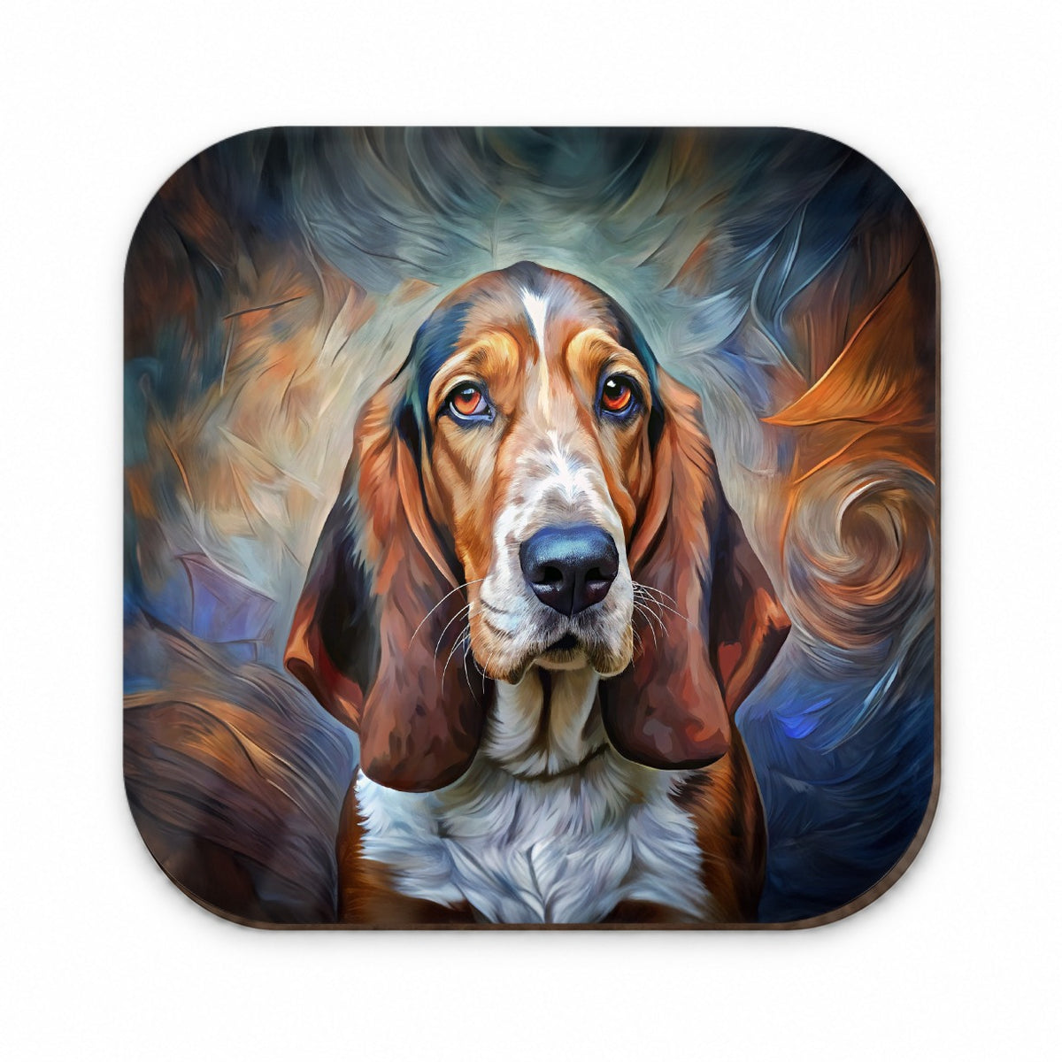Basset Hound Dog Expressionism Art Fridge Magnet