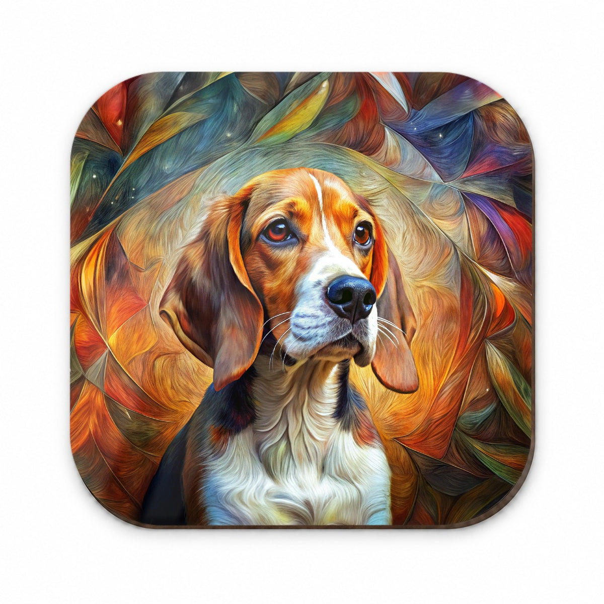 Beagle Dog Abstract Art Fridge Magnet