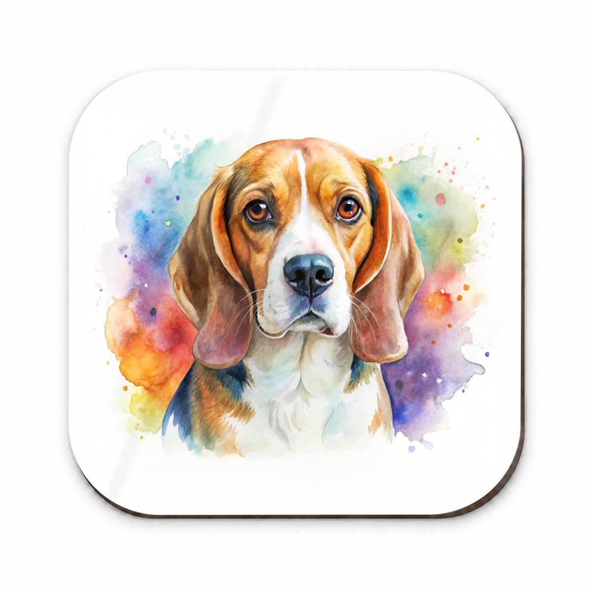 Beagle Dog Watercolor Style Fridge Magnet