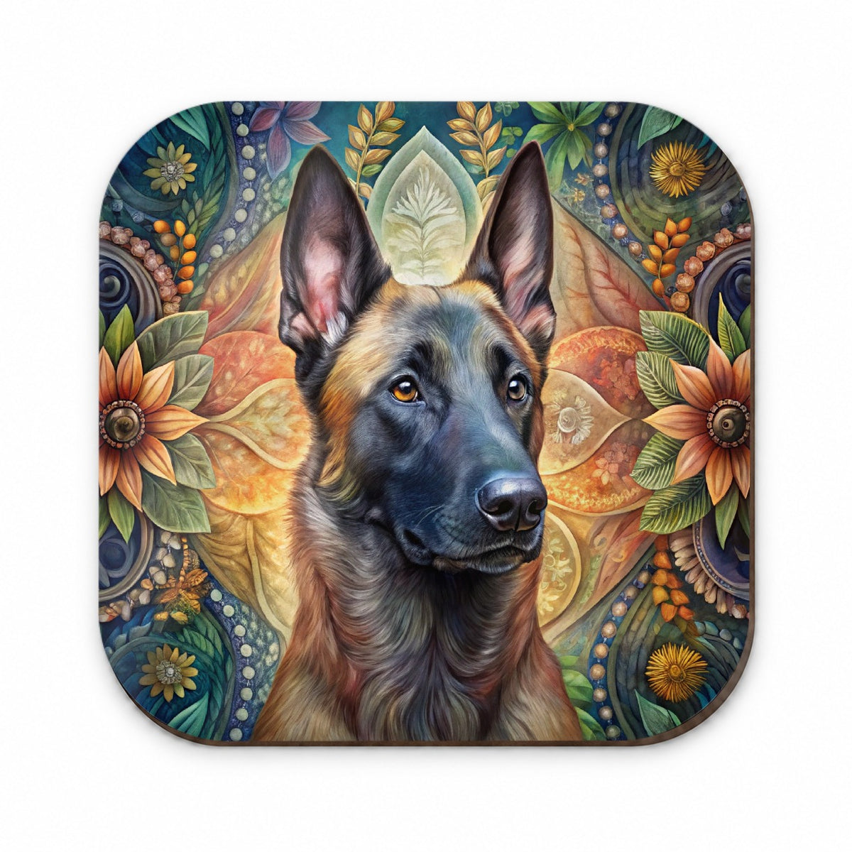 Belgian Malinois Dog Bohemian Art Fridge Magnet