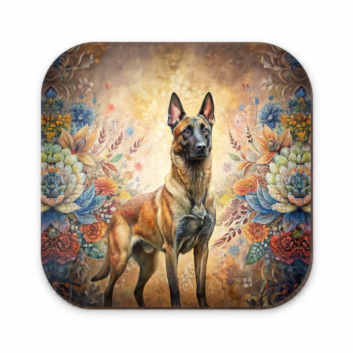 Belgian Malinois Dog French Bohemian Art Fridge Magnet