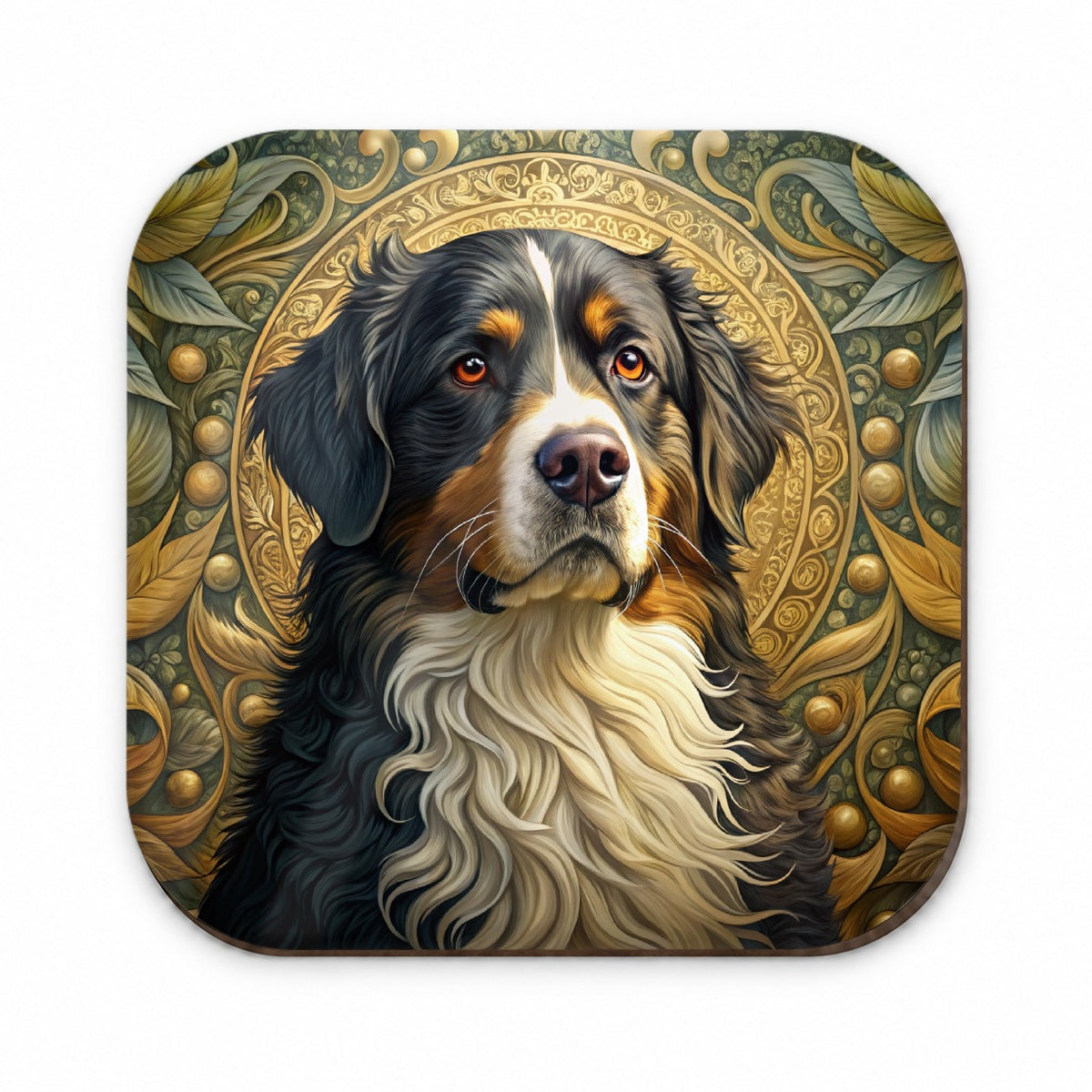 Bernese Mountain Dog Art Nouveau Fridge Magnet