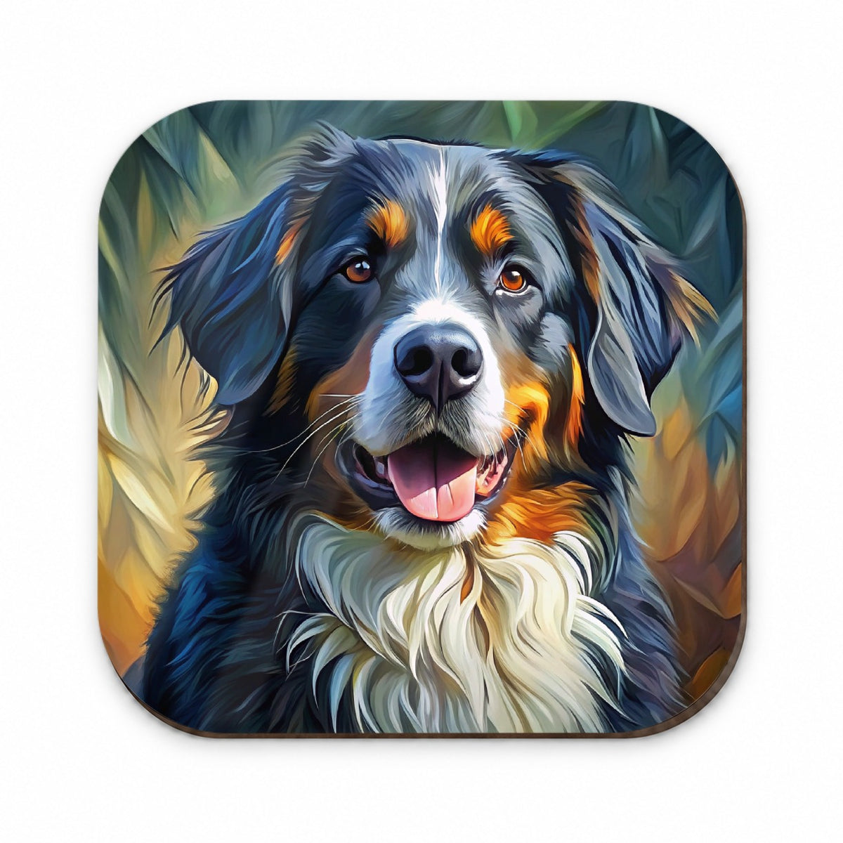 Bernese Mountain Dog Expressionism Art Fridge Magnet