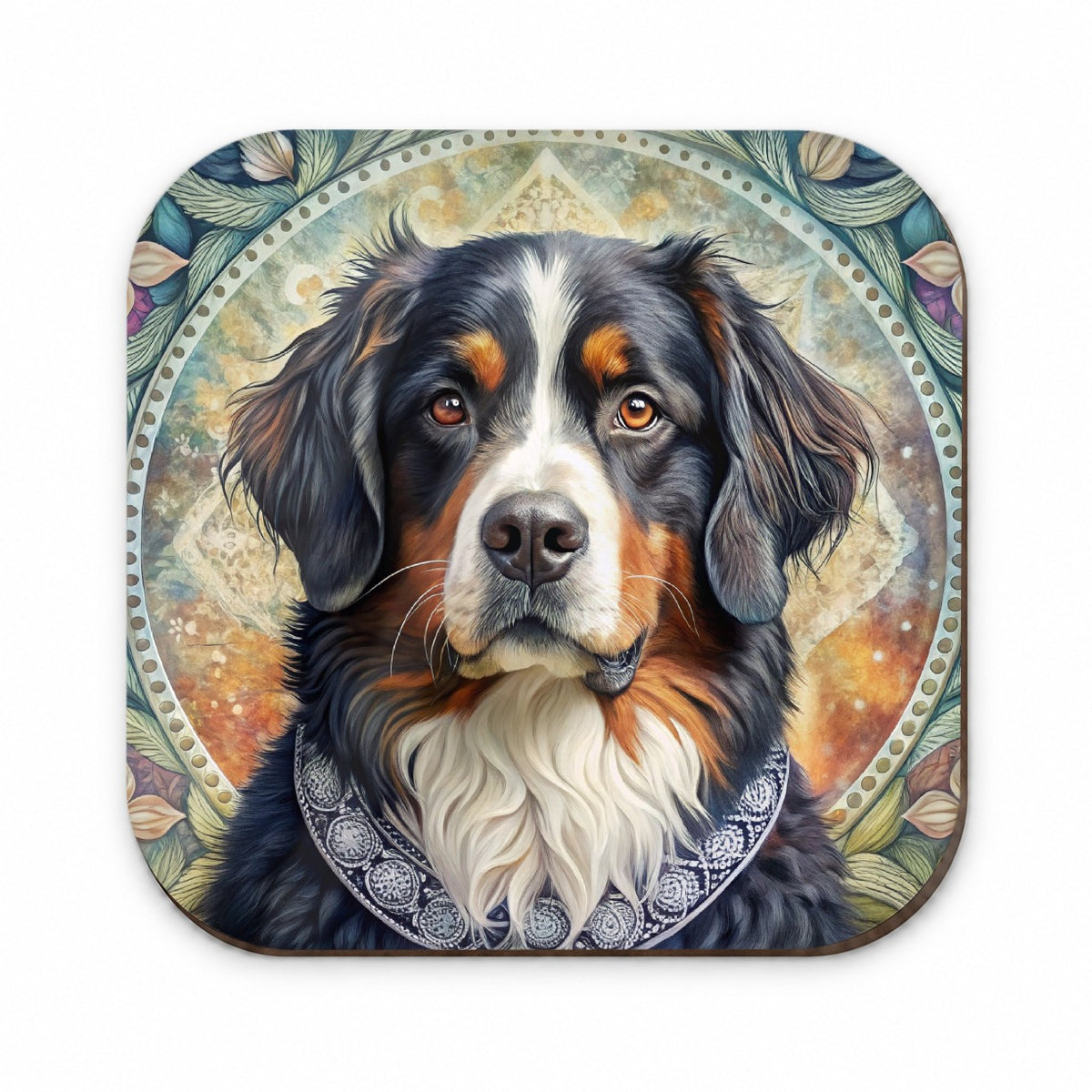 Bernese Mountain Dog French Bohemian Art Fridge Magnet
