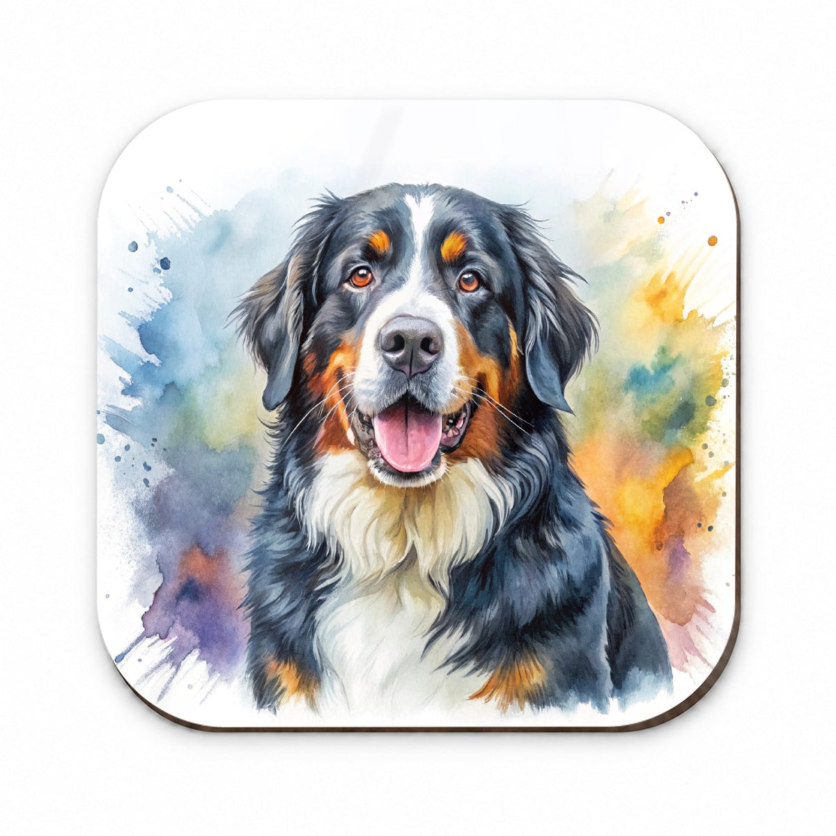 Bernese Mountain Dog Watercolor Style Fridge Magnet