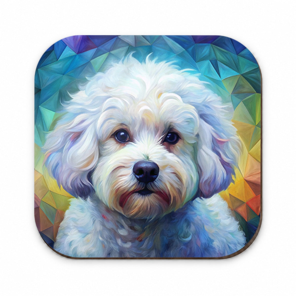 Bichon Frise Dog Abstract Art Fridge Magnet