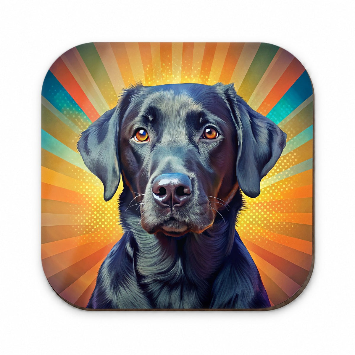 Black Labrador Retriever Dog Pop Art Fridge Magnet