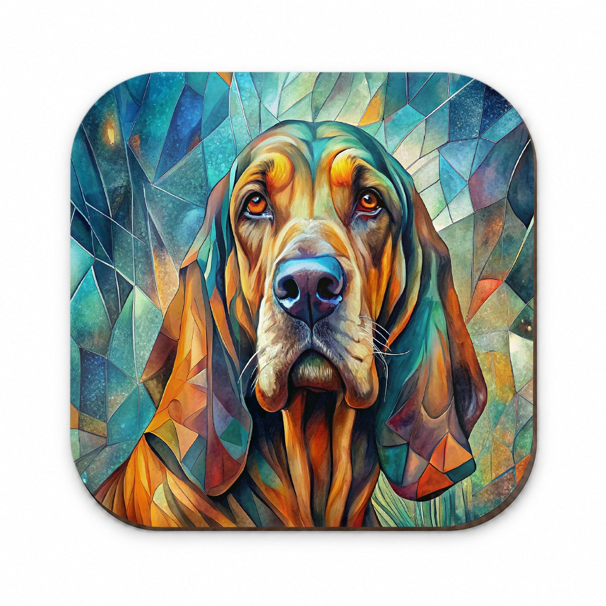 Bloodhound Dog Abstract Art Fridge Magnet