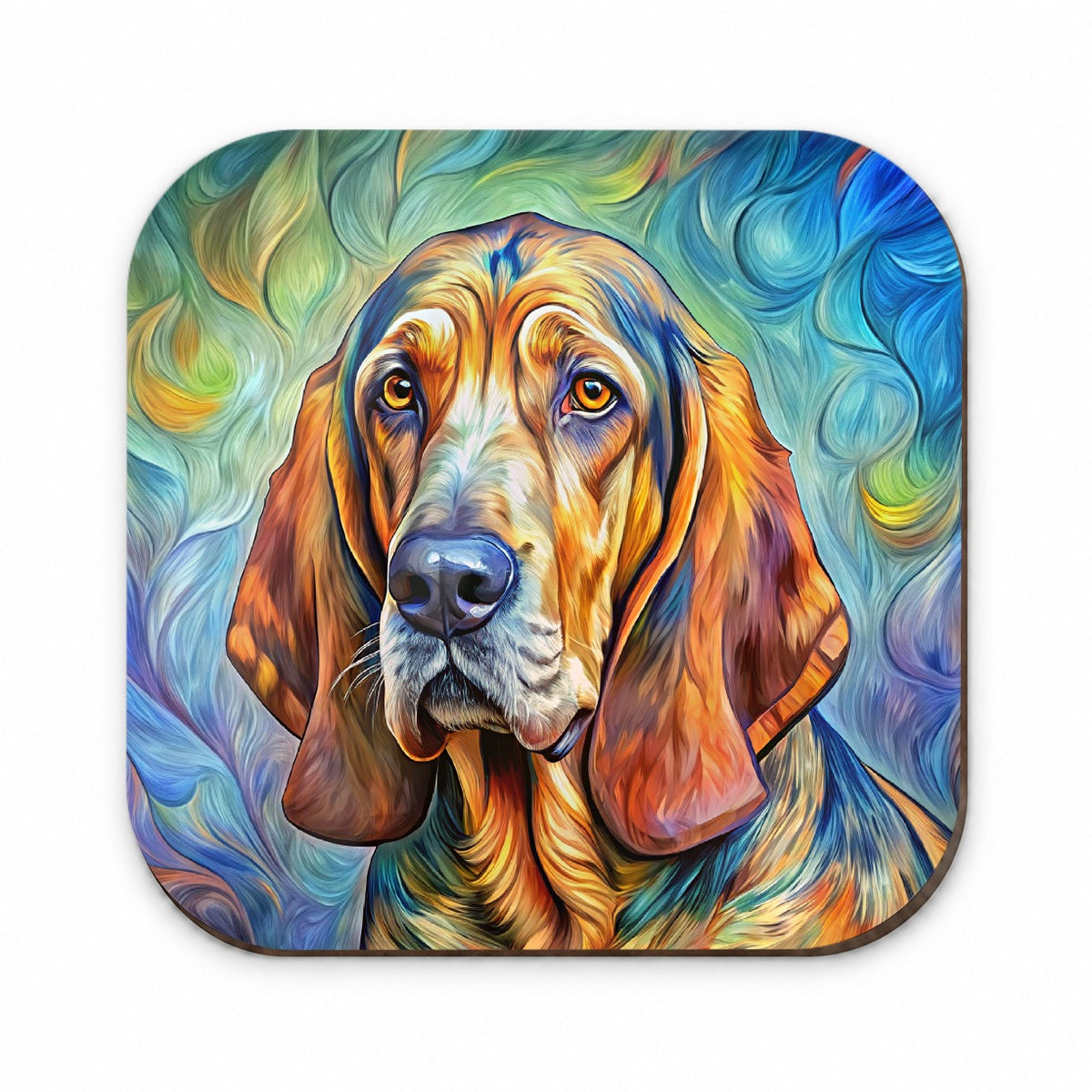 Bloodhound Dog Expressionism Art Fridge Magnet