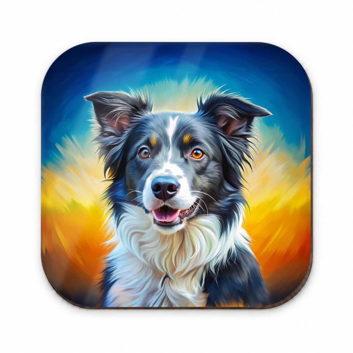 Border Collie Dog Pop Art Fridge Magnet