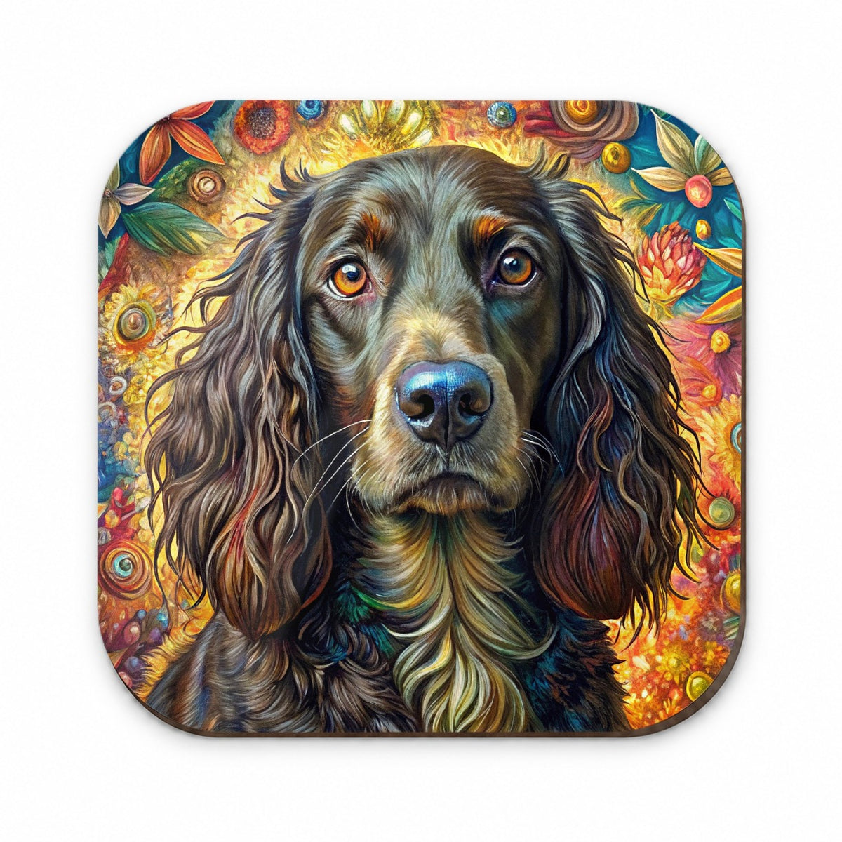 Boykin Spaniel Dog French Bohemian Art Fridge Magnet