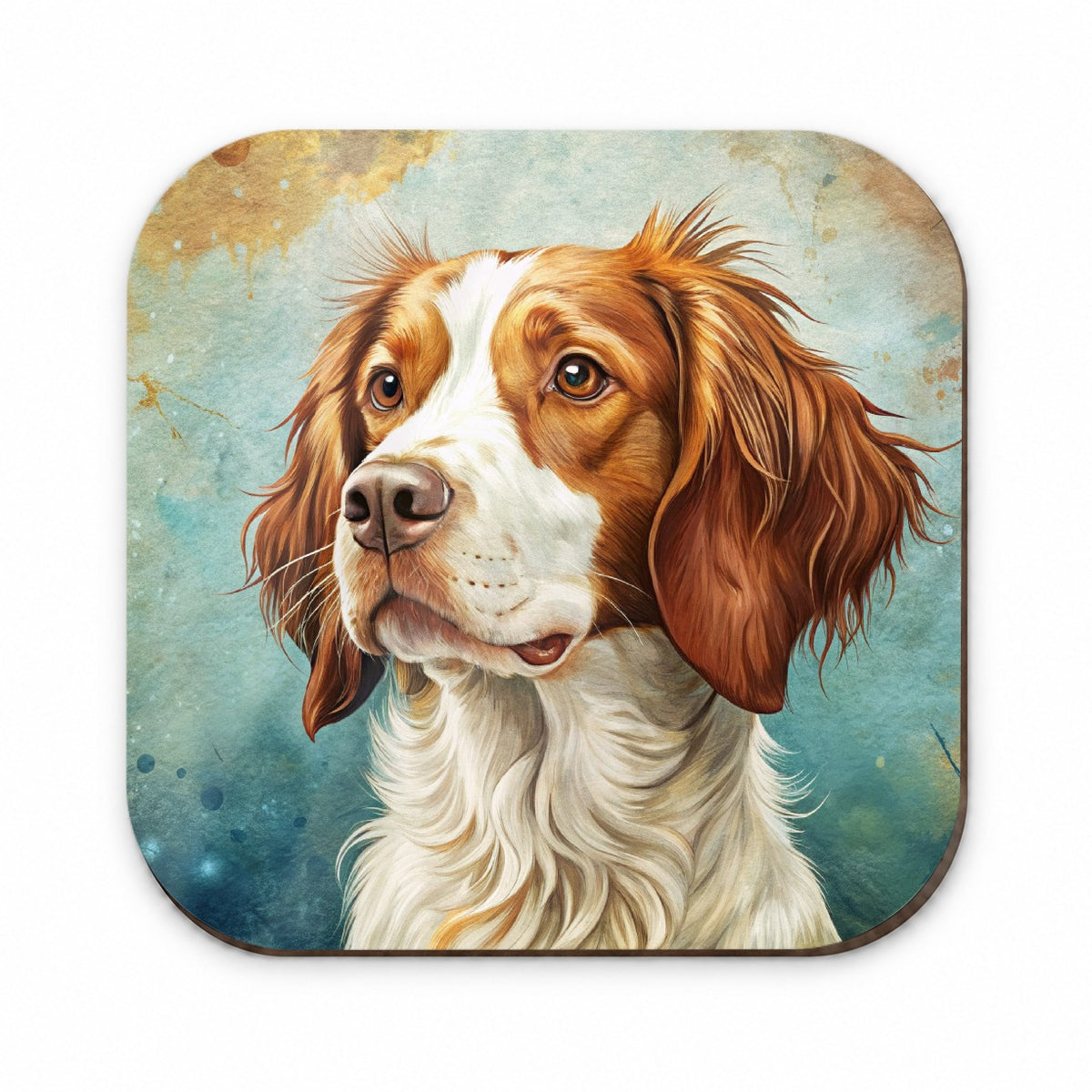 Brittany Spaniel Dog Art Nouveau Fridge Magnet