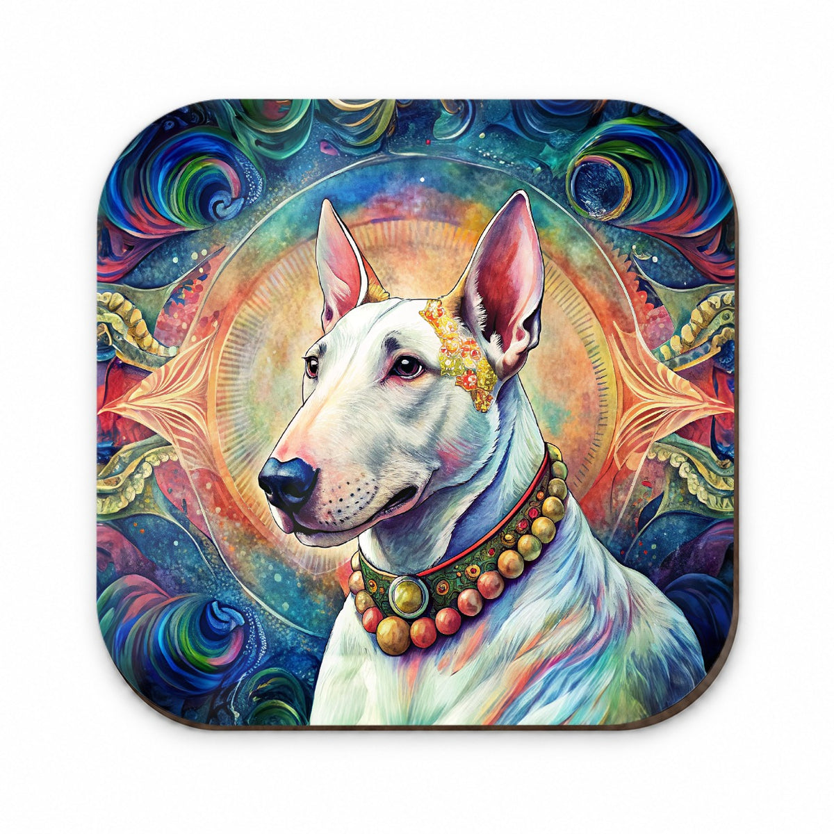 Bull Terrier Dog Bohemian Art Fridge Magnet