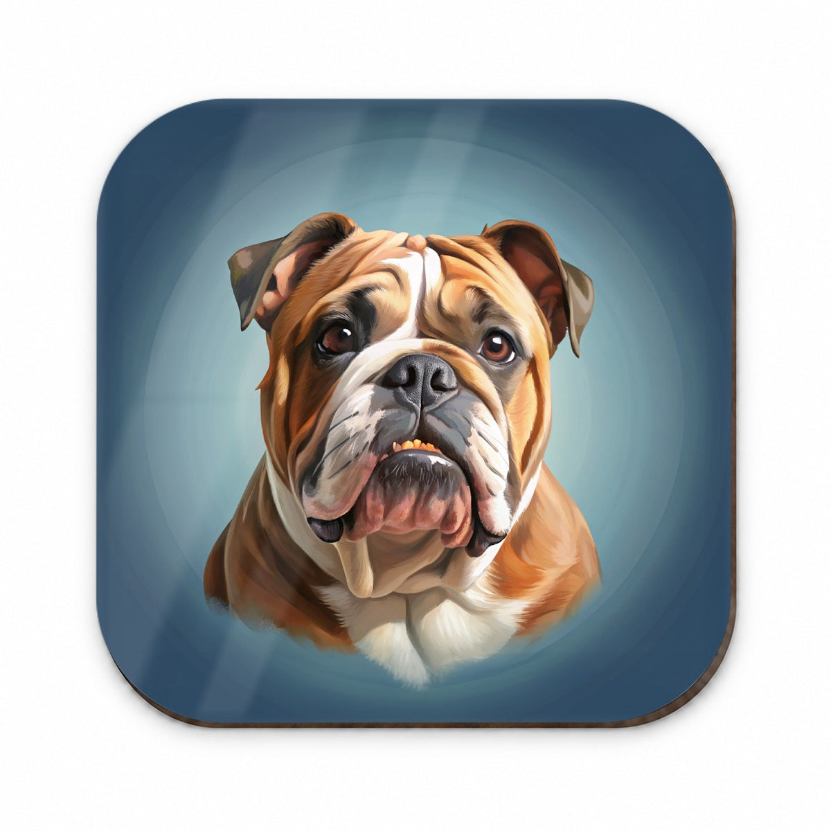 Bulldog Dog Illustration Fridge Magnet