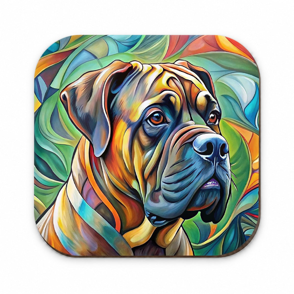 Bullmastiff Dog Abstract Art Fridge Magnet