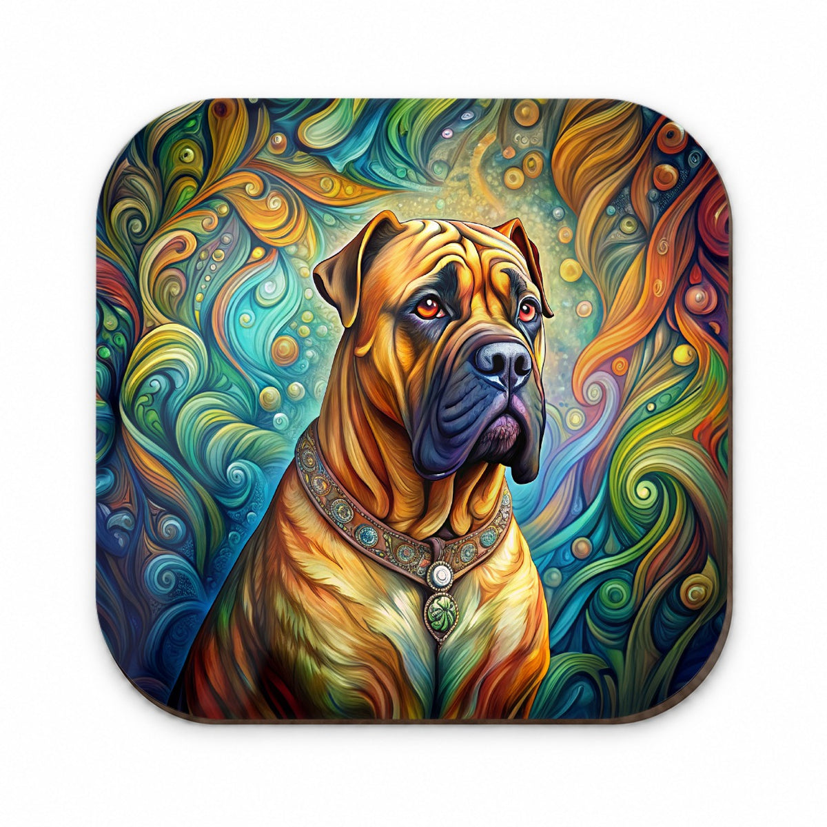 Bullmastiff Dog Bohemian Art Fridge Magnet