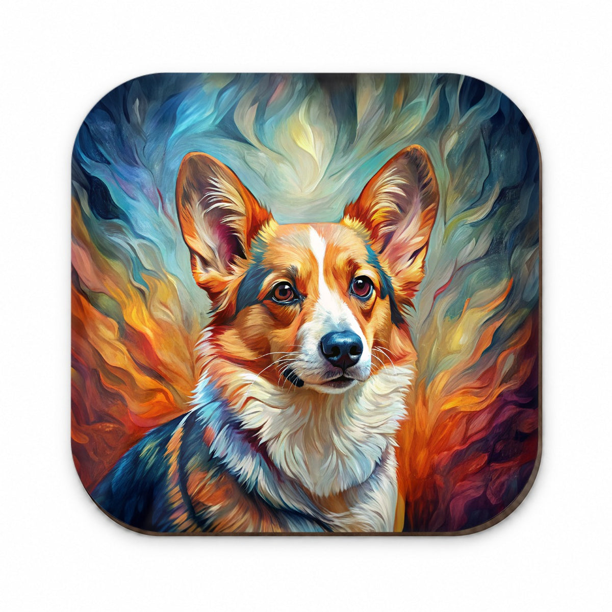Cardigan Welsh Corgi Dog Expressionism Art Fridge Magnet