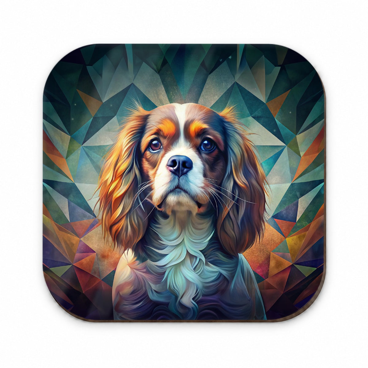 Cavalier King Charles Spaniel Dog Abstract Stylized Art Fridge Magnet