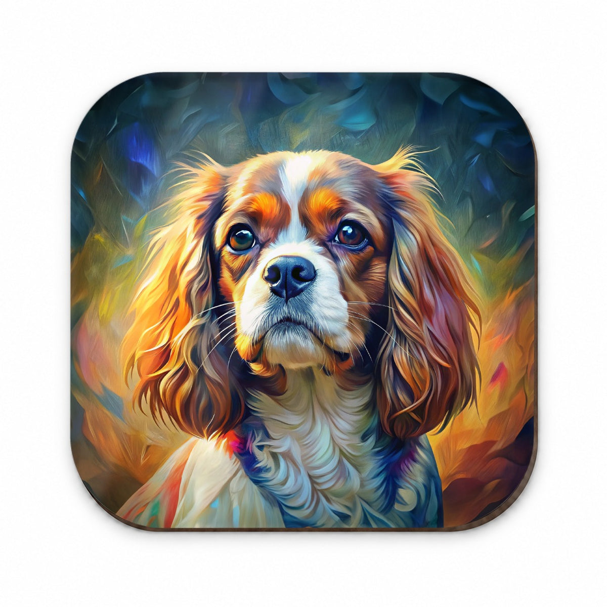 Cavalier King Charles Spaniel Dog Expressionism Art Fridge Magnet