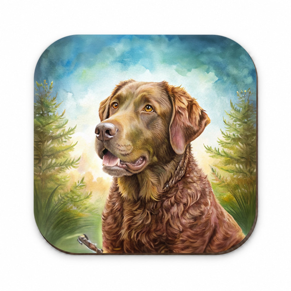 Chesapeake Bay Retriever Dog Illustration Fridge Magnet