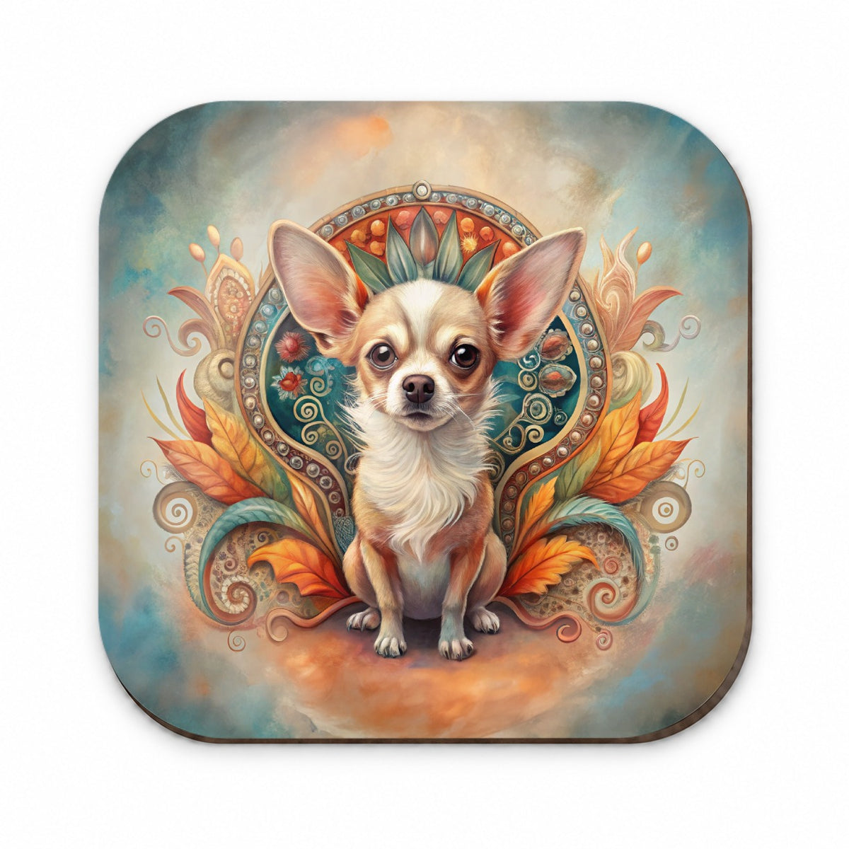 Chihuahua Dog Art Nouveau Fridge Magnet