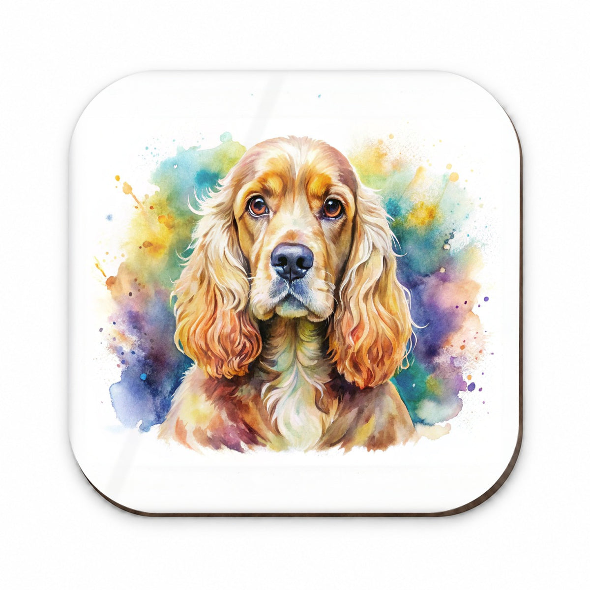 Cocker Spaniel Dog Watercolor Style Fridge Magnet