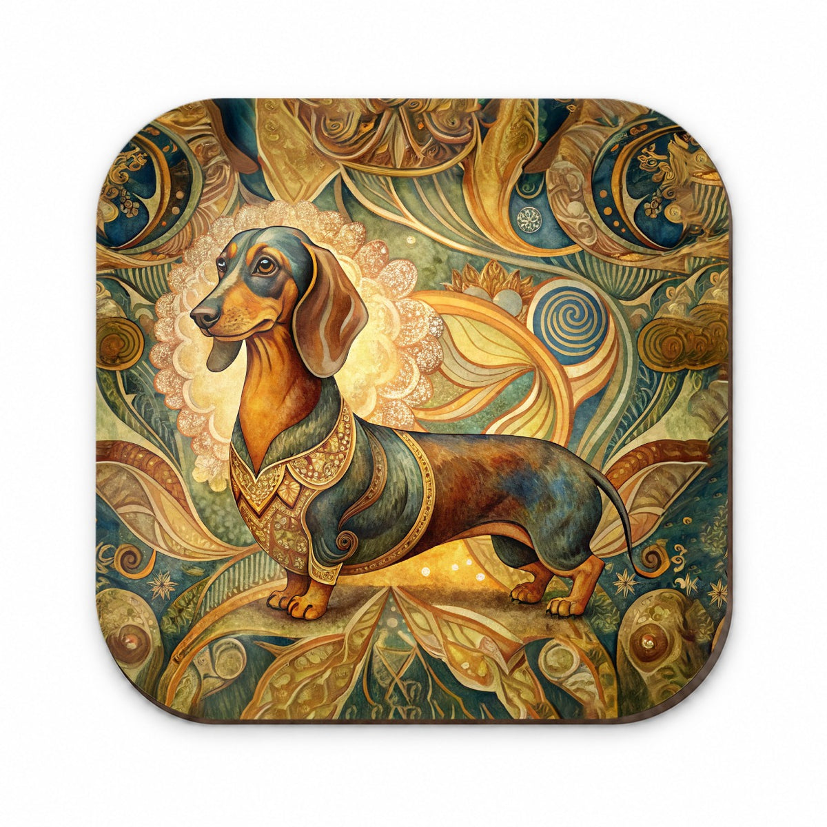 Dachshund Dog Art Nouveau Fridge Magnet