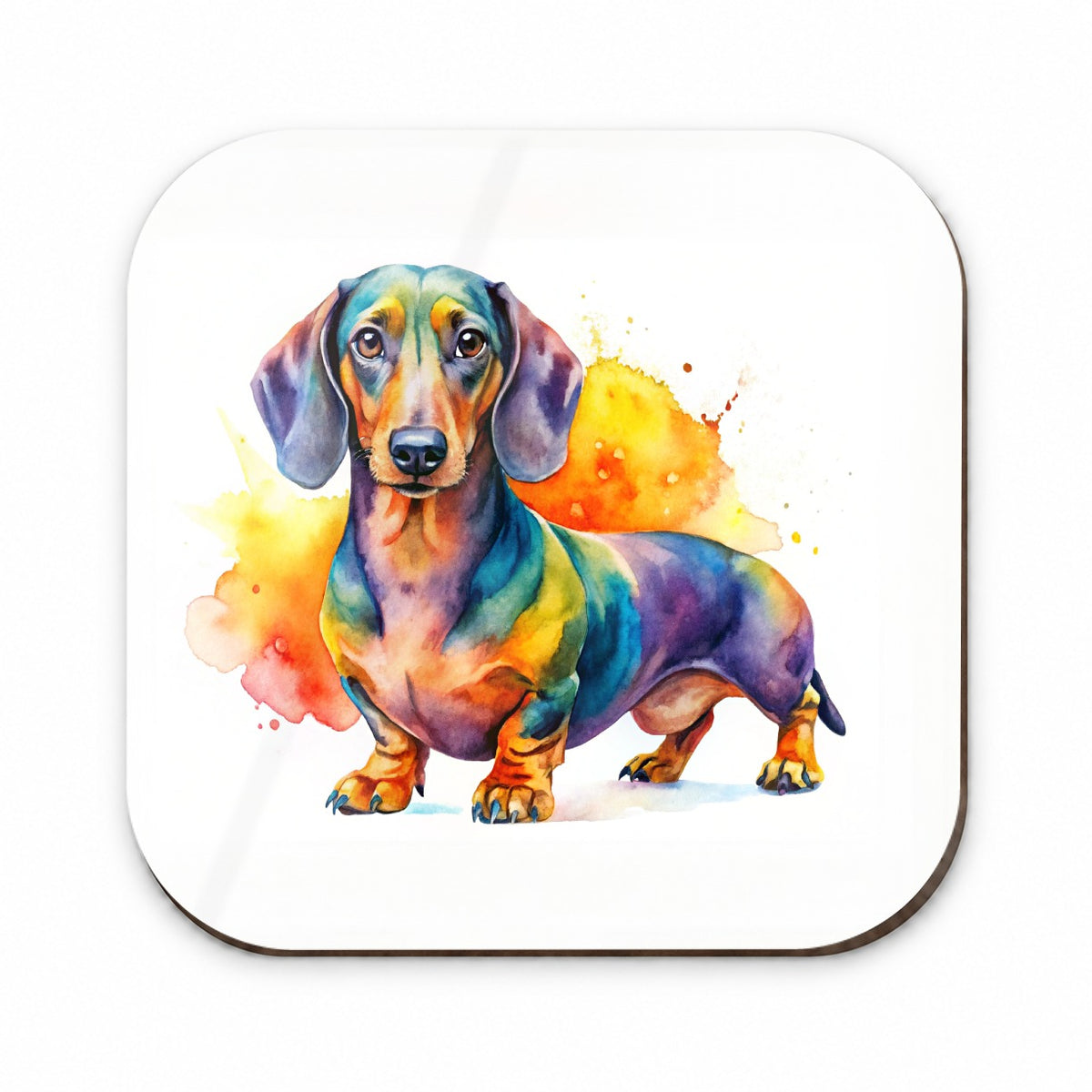 Dachshund Dog Watercolor Style Fridge Magnet