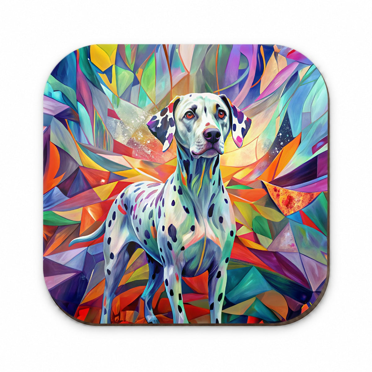 Dalmatian Dog Abstract Art Fridge Magnet