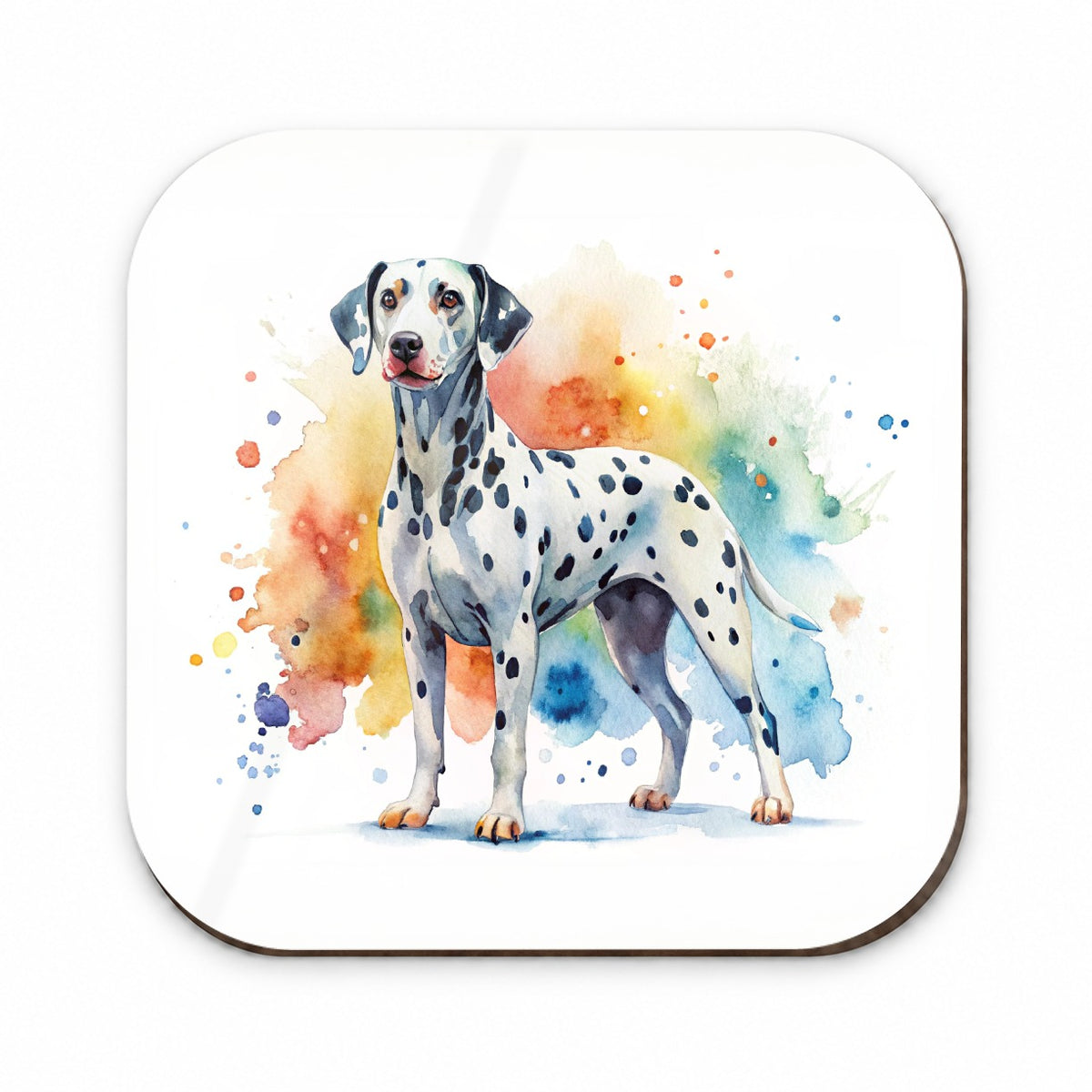 Dalmatian Dog Watercolor Style Fridge Magnet