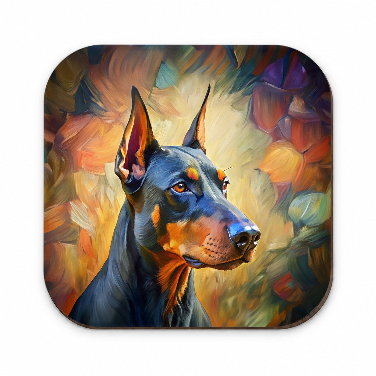 Doberman Pinscher Dog Expressionism Art Fridge Magnet