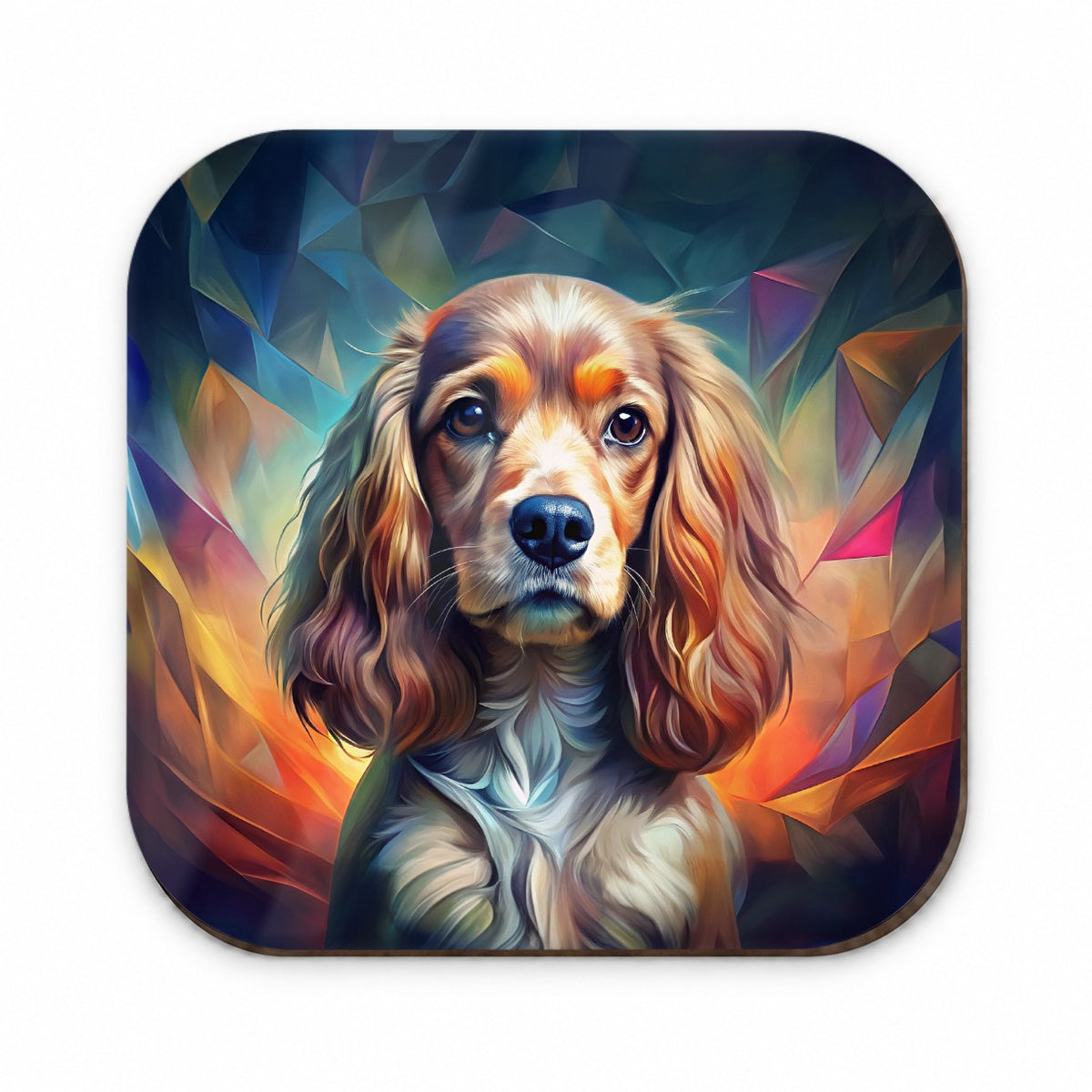 English Cocker Spaniel Dog Abstract Stylized Art Fridge Magnet