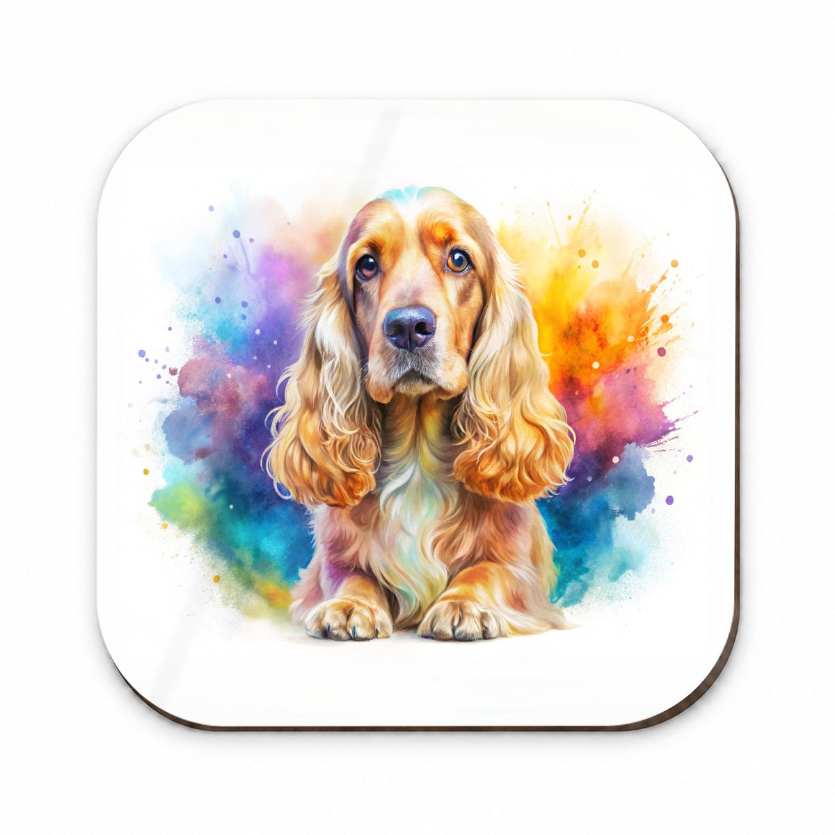 English Cocker Spaniel Dog Watercolor Style Fridge Magnet