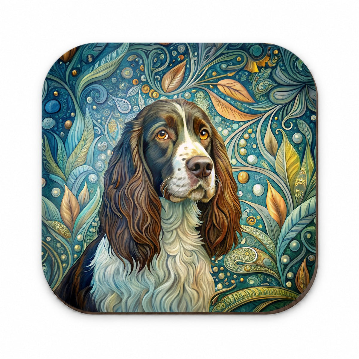 English Springer Spaniel Dog Art Nouveau Fridge Magnet