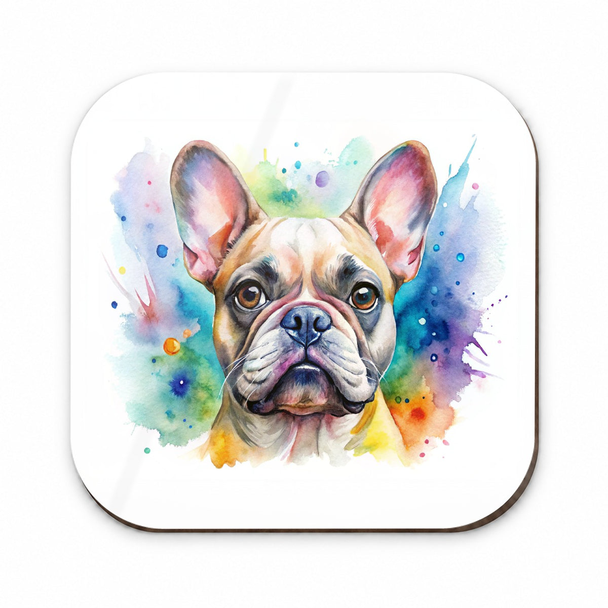 French Bulldog Frenchie Dog Watercolor Style Fridge Magnet