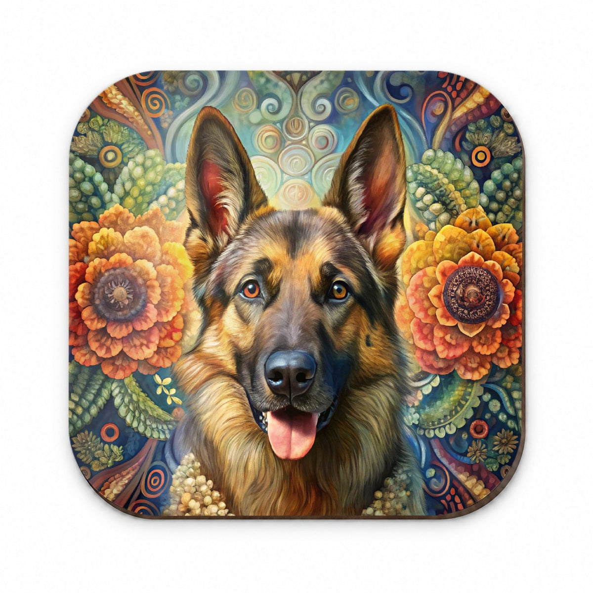 German Shepherd Dog Bohemian Art Fridge Magnet